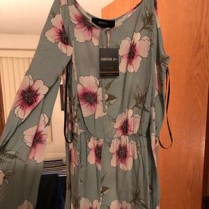 New Forever 21+ long sleeve shorts Romper